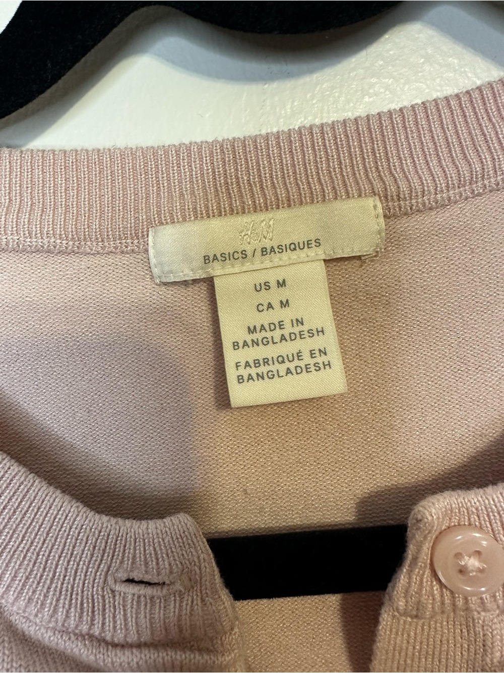H&M Lightweight Pink Crewneck Cardigan Sweater - Picture 3 of 6